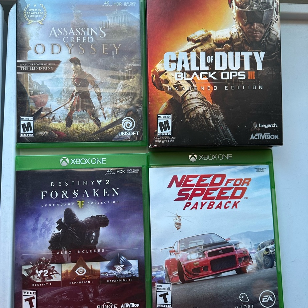 Xbox One Video Game Bundle - Ubisoft, Activision, EA